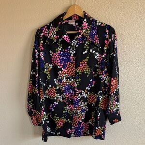 Vintage 70’s Graff Floral Women's Top